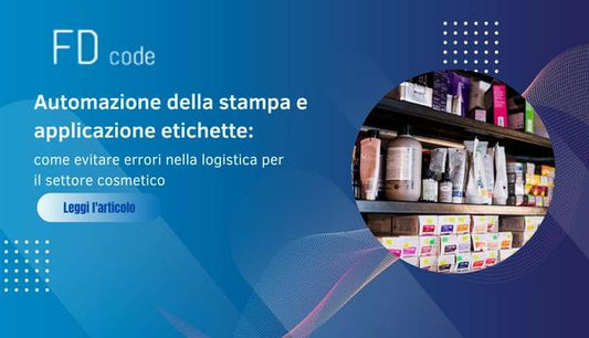 automazione nella stampa di applicazione etichette per il settore cosmetico